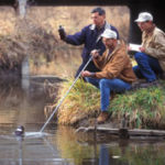 Taking a water sample