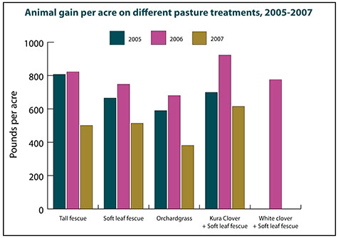 Animal gain per acre