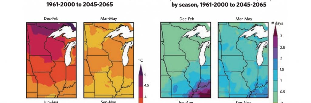 Climate maps of the midwest