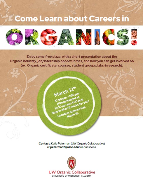 Come Learn About Careers in Organics!