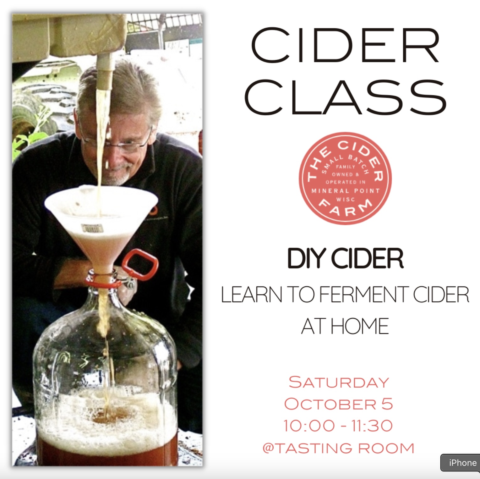 Cider Class – DIY Cider – Fermenting Cider at Home @ Madison Tasting Room