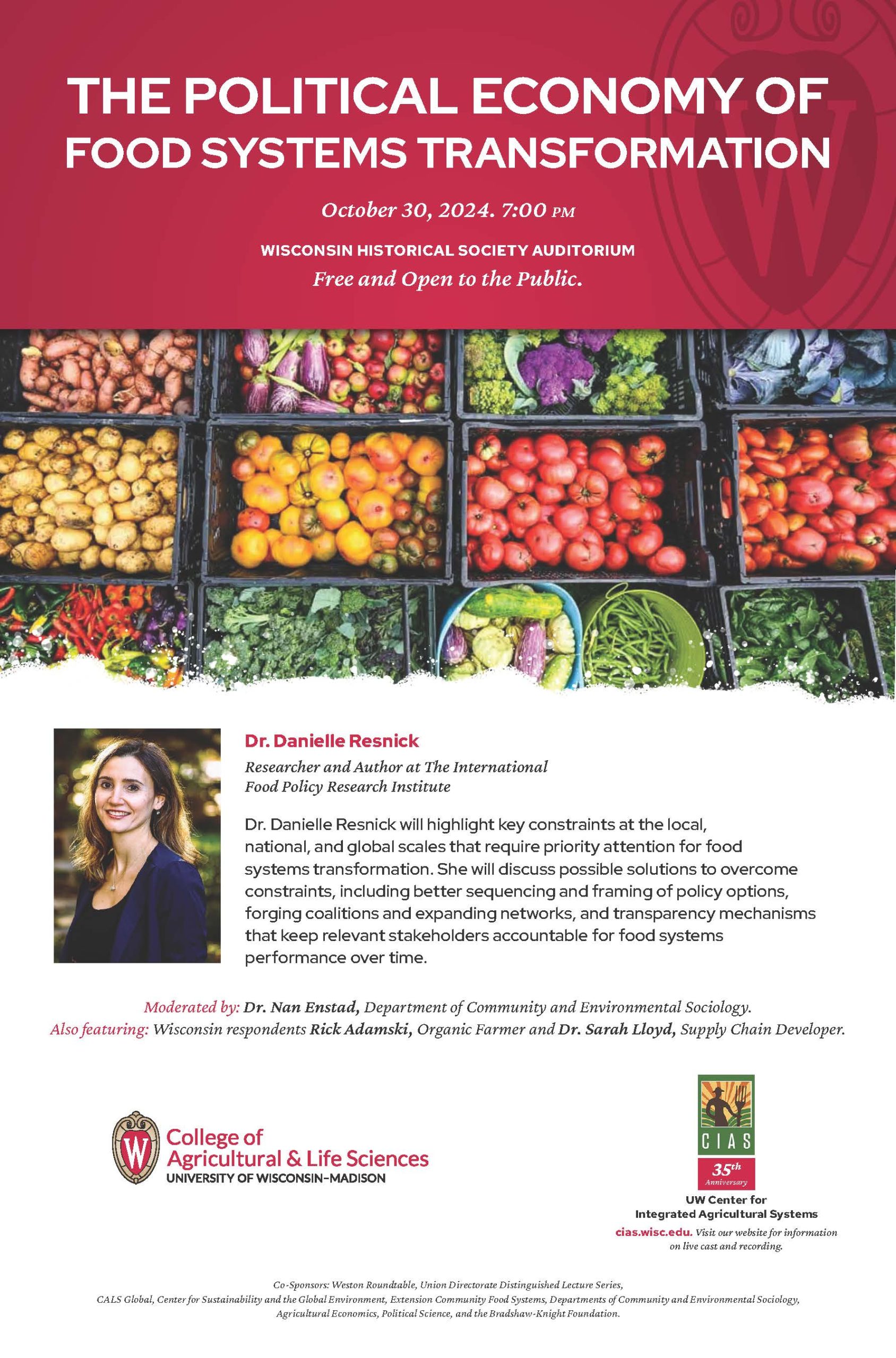 CIAS 35th Anniversary Celebration with Dr. Danielle Resnick