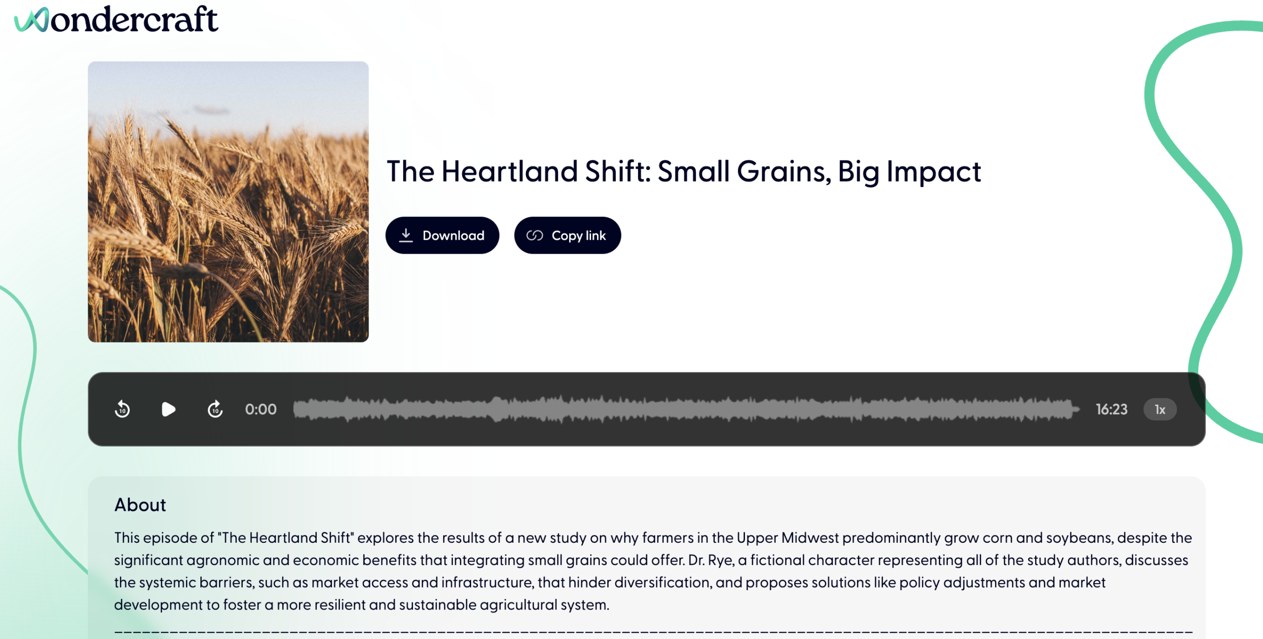 New AI podcast on growing the adoption of small grains!
